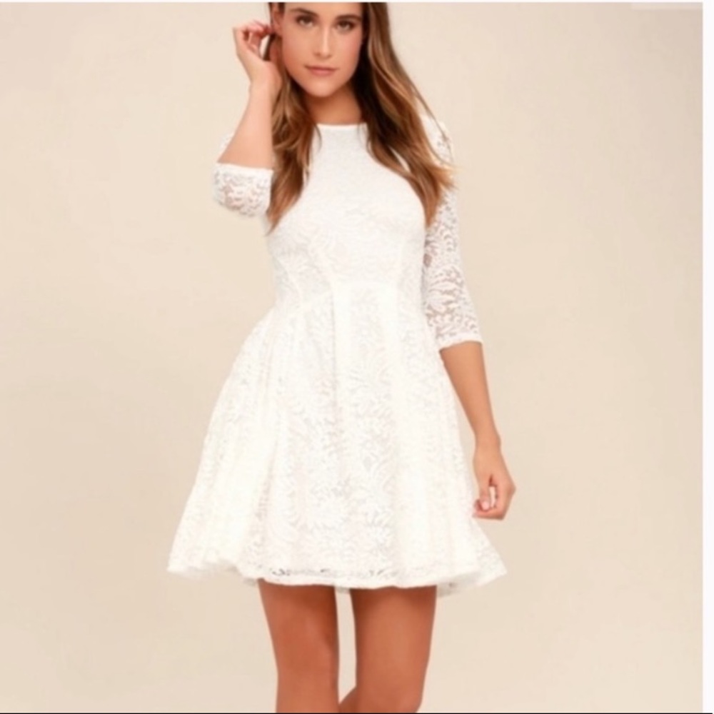 Lulus It’s a New Day Skater Dress